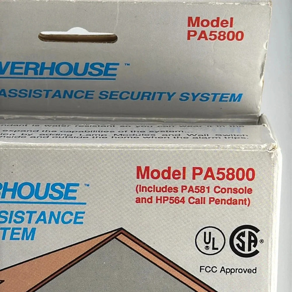 💥POWERHOUSE personal assistance security system model pa5800 x10 w/original box - Picture 5 of 16
